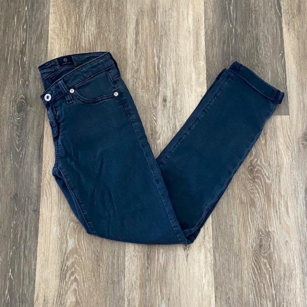 AG ADRIANO GOLDSCHMIED Blue Stilt Roll Up Pants 25